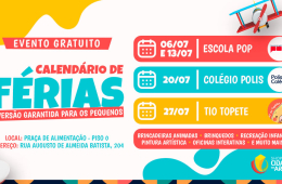 Confira o calendrio de frias do Shopping Cidade das Artes! 🤩🎉